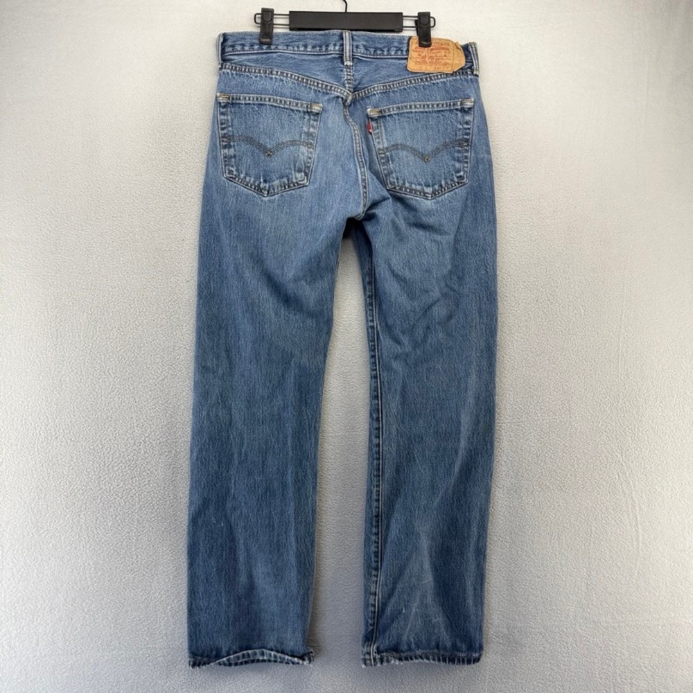 Vintage Levis Jeans Fits 33x31 Blue 501 Button Fly Straight Leg Cotton Denim Y2k